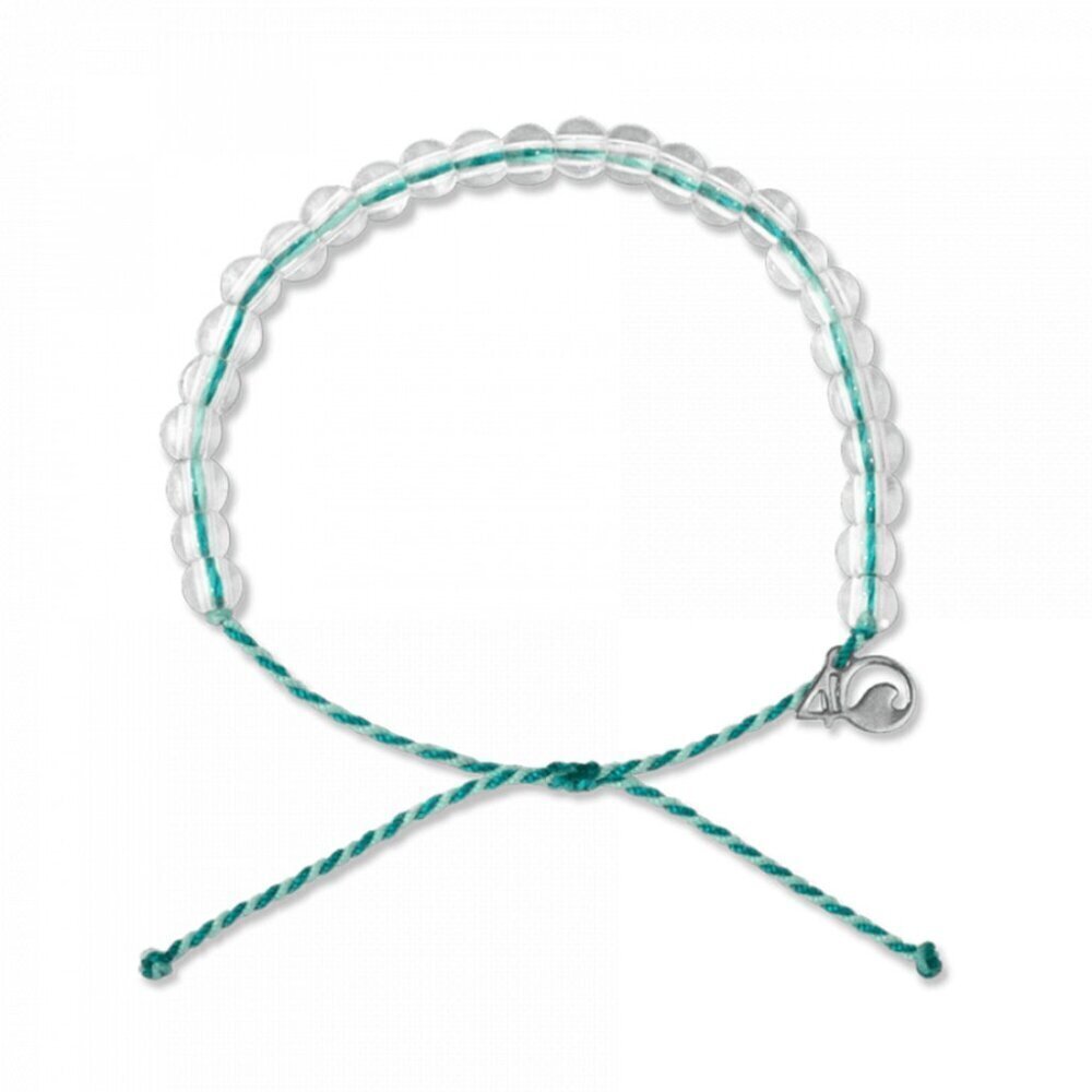 4ocean Manta Ray Beaded Bracelet Teal Aqua With Gift Bag